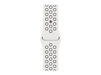 Apple Nike - Bracelet pour montre intelligente - 41 mm - taille Regular - blanc summit/noir MPGK3ZM/A