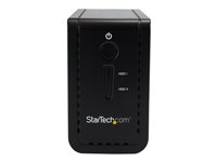 StarTech.com Boîtier pour 2 disques durs 3,5" avec RAID - USB 3.1 - SATA 6 Gb/s - Boîtier 2x HDD/SSD/SSHD - USB-C et USB-A - Baie de disques - 2 Baies (SATA-600) - USB 3.1 (externe) - pour P/N: TBLT3MM1MA, TBLT3MM2M, TBLT3MM2MA S352BU313R