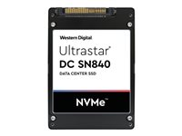 WD Ultrastar DC SN840 WUS4BA1A1DSP3X5 - SSD - chiffré - 15360 Go - interne - 2.5" - U.2 PCIe 3.1 x4 (NVMe) - FIPS 140-2 - cryptage TCG avec FIPS 0TS2065