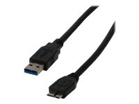 MCL Samar - Câble USB - USB type A (M) pour Micro-USB Type B (M) - USB 3.0 OTG - 1 m MC923AHBO-1M