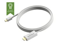 VISION Techconnect TC 2MMDPHDMI - Câble adaptateur - Mini DisplayPort mâle pour HDMI mâle - 2 m - blanc - support 4K, actif TC 2MMDPHDMI