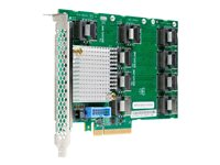 HPE SAS Expander Card - Carte de mise à niveau de contrôleur de stockage - SATA 6Gb/s / SAS 12Gb/s - PCIe 3.0 x8 - pour ProLiant DL345 Gen10 Plus, DL345 Gen10 Plus Base, DL345 Gen10 Plus Entry P39270-B21