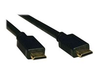 Tripp Lite 6ft High Speed Mini HDMI Cable Digital Video with Audio M/M 6' - Câble HDMI - HDMI mini (M) pour HDMI mini (M) - 1.8 m - double blindage - noir P572-006