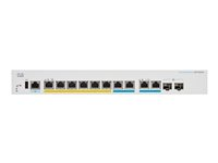 Cisco Business 350 Series CBS350-8MGP-2X - Commutateur - C3 - Géré - 6 x 10/100/1000 (PoE+) + 2 x 2.5GBase-T (PoE+) + 2 x combo 10 Gigabit SFP+/RJ-45 - Montable sur rack - PoE+ (124 W) CBS350-8MGP-2X-EU