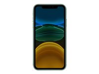 Apple iPhone 11 - Smartphone - double SIM - 4G Gigabit Class LTE - 64 Go - GSM - 6.1" - 1792 x 828 pixels (326 ppi) - Liquid Retina HD display (caméra avant de 12 mégapixels) - 2x caméras arrière - vert MWLY2ZD/A