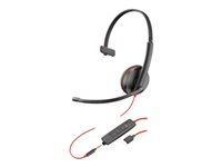 Plantronics Blackwire C3215 USB-C - 3200 Series - casque - sur-oreille - filaire - jack 3,5mm, USB-C 209750-101