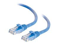 C2G - Cordon de raccordement - RJ-45 (M) pour RJ-45 (M) - 50 cm - UTP - CAT 6a - démarré, sans crochet - bleu 82501