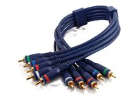 C2G Velocity - Câble vidéo/audio - vidéo composante/audio - RCA (M) pour RCA (M) - 1 m - double paire torsadée blindée 80252