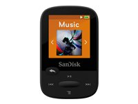 SanDisk Clip Sport - Lecteur numérique - 8 Go - noir SDMX24-008G-G46K