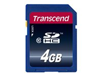 Transcend Ultimate - Carte mémoire flash - 4 Go - Class 10 - 200x - SDHC TS4GSDHC10