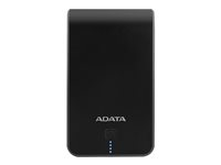 ADATA P16750 - Banque d'alimentation - 16750 mAh - 60.3 Wh - 2.1 A - 2 connecteurs de sortie (USB) - sur le câble : Micro-USB - noir AP16750-5V-CBKBL