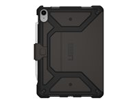 UAG Metropolis SE Series - Étui à rabat pour tablette - robuste - polyuréthane - noir - 10.9" - pour Apple 10.9-inch iPad (10ème génération) 12339X114040