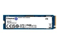 Kingston NV2 - SSD - 4 To - interne - M.2 2280 - PCIe 4.0 x4 (NVMe) - pour Intel Next Unit of Computing 12 Pro Kit - NUC12WSKi5 SNV2S/4000G