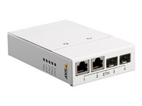 AXIS T8604 Media Converter Switch - Convertisseur de média à fibre optique - GigE - 10Base-T, 100Base-TX, 1000Base-X, 100Base-X - 2 ports - RJ-45 / SFP (mini-GBIC) - pour AXIS P1455-LE, P1455-LE-3, P3818-PVE, Q1942-E, Q3538-SLVE 5027-041