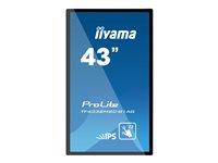 iiyama ProLite TF4338MSC-B1AG - Classe 43" (42.5" visualisable) écran LED - signalétique numérique interactive - avec écran tactile (multi-touches) - 1080p (Full HD) 1920 x 1080 - noir TF4338MSC-B1AG