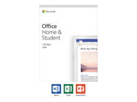 Microsoft Office Home and Student 2019 - Version boîte - 1 PC/Mac - sans support, P6 - Win, Mac - français - zone euro 79G-05152