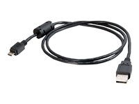 C2G USB 2.0 A to Micro B Cable - Câble USB - Micro-USB de type B (M) pour USB (M) - USB 2.0 OTG - 1 m - noir 81702