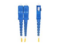 StarTech.com 1m (3ft) LC to SC (UPC) OS2 Single Mode Duplex Fiber Optic Cable, 9/125µm, Laser Optimized, 10G, Bend Insensitive, Low Insertion Loss - LSZH Fiber Patch Cord (SMLCSC-OS2-1M) - Cordon de raccordement - mode unique LC/UPC (M) pour mode unique SC/UPC (M) - 1 m - 2 mm - fibre optique - duplex - 9 / 125 micromètres - OS1/OS2 - sans halogène, passif - jaune SMLCSC-OS2-1M