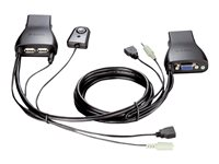 D-Link DKVM 222 - Commutateur écran-clavier-souris/audio - 2 x KVM / audio - Ordinateur de bureau DKVM-222