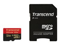 Transcend Ultimate series TS32GUSDHC10U1 - Carte mémoire flash - 32 Go - UHS Class 1 / Class10 - SDHC UHS-I TS32GUSDHC10U1