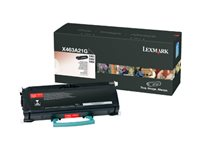 Lexmark - Noir - original - cartouche de toner - pour Lexmark X463de, X464de, X466de, X466dte, X466dwe X463A21G