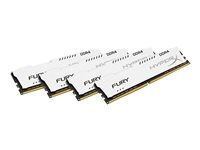 HyperX FURY - DDR4 - 32 Go: 4 x 8 Go - DIMM 288 broches - 2933 MHz / PC4-23400 - CL17 - 1.2 V - mémoire sans tampon - non ECC - blanc HX429C17FW2K4/32