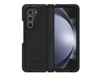 OtterBox Defender Series XT - Étui à rabat pour téléphone portable - robuste - caoutchouc synthétique, coque en polycarbonate - noir - pour Samsung Galaxy Z Fold5 77-94067