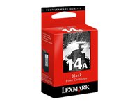 Lexmark Cartridge No. 14A - Noir - originale - cartouche d'encre - pour Lexmark X2600, X2630, X2650, X2670, Z2300, Z2320 18C2080E