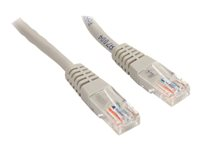 StarTech.com 3 ft Cat5e Patch Cable with Molded RJ45 Connectors - Gray - Cat5e Ethernet Patch Cable - 3ft UTP Cat 5e Patch Cord (M45PATCH3GR) - Cordon de raccordement - RJ-45 (M) pour RJ-45 (M) - 0.9 m - UTP - CAT 5e - moulé - gris M45PATCH3GR