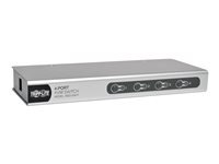 Tripp Lite 4-Port Desktop KVM Switch Slim PS/2 / KVM Switch 4 ports - Commutateur KVM - 4 x KVM port(s) - 1 utilisateur local - de bureau B022-004-R