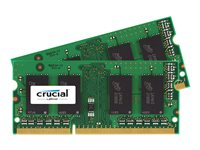 Crucial - DDR3L - kit - 8 Go: 2 x 4 Go - SO DIMM 204 broches - 1600 MHz / PC3-12800 - CL11 - 1.35 V - mémoire sans tampon - non ECC CT2KIT51264BF160BJ