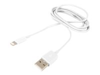 Urban Factory Cable USB to Lightning MFI certified - White 1m - Câble Lightning - Lightning (M) pour USB (M) - 1 m - blanc - pour Apple iPad/iPhone/iPod (Lightning) CID01UF