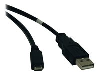 Eaton Tripp Lite Series USB 2.0 A to Micro-B Cable (M/M), 6 ft. (1.83 m) - Câble USB - USB (M) pour Micro-USB de type B (M) - USB 2.0 - 1.8 m - noir U050-006