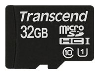 Transcend - Carte mémoire flash - 32 Go - UHS Class 1 / Class10 - micro SDHC TS32GUSDU1