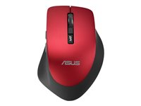 ASUS WT425 - Souris - pour droitiers - optique - 6 boutons - sans fil - 2.4 GHz - récepteur sans fil USB - rubis foncé - pour 15; ROG Strix G15; ROG Zephyrus G14; TUF Gaming F15; F17; FX505; TUF505; ZenBook 13; 14 90XB0280-BMU030