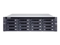 QNAP TS-1677XU-RP - Serveur NAS - 16 Baies - rack-montable - SATA 6Gb/s - RAID 0, 1, 5, 6, 10, 50, JBOD, 60 - RAM 4 Go - Gigabit Ethernet / 10Gbps SFP+ - iSCSI - 3U TS-1677XU-RP-1200-4G