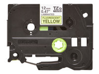 Brother TZe-C31 - Noir sur jaune fluorescent - Rouleau (1,2 cm x 5 m) 1 cassette(s) ruban laminé - pour Brother PT-D210, D600, H110; P-Touch PT-1005, 1010, D450, D800, H110, P300, P900, P950 TZEC31