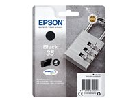 Epson 35 - 16.1 ml - noir - original - emballage coque avec alarme radioélectrique/ acoustique - cartouche d'encre - pour WorkForce Pro WF-4720, WF-4720DWF, WF-4725DWF, WF-4730, WF-4730DTWF, WF-4740, WF-4740DTWF C13T35814020