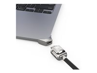 Compulocks MacBook Air M2 Adaptateur Ledge avec câble antivol à combinaison argentée - Adaptateur à fente de verrouillage pour la sécurité - avec serrure à câble à clé - pour Apple MacBook Air M2 MBALDG04KL