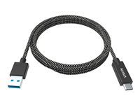 Vision Professional Premium Braided - Câble USB - USB-C (M) pour USB type A (M) - USB 3.0 - 3 A - 1 m - braided TC 1MUSBCA/HQ