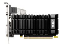 MSI N730K-2GD3H/LPV1 - Carte graphique - GF GT 730 - 2 Go DDR3 - PCIe 2.0 x16 profil bas - DVI, D-Sub, HDMI - san ventilateur N730K-2GD3H/LPV1