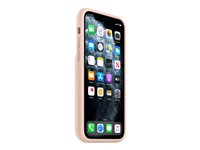 Apple Smart - Boîtier de batterie coque de protection pour téléphone portable - silicone, élastomère - sable rose - pour iPhone 11 Pro MWVN2ZM/A