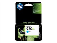 HP 920XL - À rendement élevé - cyan - originale - cartouche d'encre - pour Officejet 6000, 6500, 6500 E709a, 6500A, 6500A E710a, 7000, 7500A CD972AE#BGX