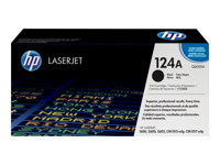 HP 124A - Noir - original - LaserJet - cartouche de toner (Q6000A) - pour Color LaserJet 1600, 2600n, 2605, 2605dn, 2605dtn, CM1015 MFP, CM1017 MFP Q6000A