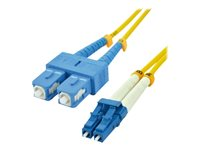 MCL Samar - Câble réseau - SC (M) pour LC (M) - 6 m - fibre optique - 9 / 125 micromètres - OS2 - sans halogène FJOS2/SCLC-6M