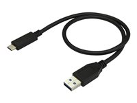 StarTech.com Câble USB-A vers USB-C de 50 cm - Cordon USB 3.1 (10 Gb/s) Type C vers USB A - Mâle / Mâle - Câble USB - USB type A (M) pour 24 pin USB-C (M) - USB 3.1 Gen 2 - 50 cm - pour P/N: 4SD4FCRU31C, HBS304A24A, M2E1BMU31C, M2E1BRU31C, PEXUSB311AC3, SDOCK4U313 USB31AC50CM