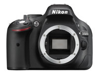 Nikon D5200 - Appareil photo numérique - Reflex - 24.1 Mpix - 3 x zoom optique objectif AF-S VR DX 18-55 mm - noir VBA350K007