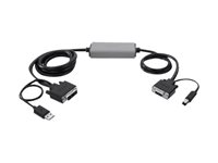 Belkin OmniView - Câble vidéo / USB - HD-15 (VGA), USB type B pour USB, DVI-D (M) - 1.82 m - B2B - pour P/N: F1DN102U, F1DN104U, F1DN108U F1D9008B06