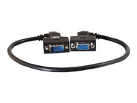 C2G VGA270 UXGA Monitor Extension Cable - Rallonge de câble VGA - HD-15 (VGA) (M) pour HD-15 (VGA) (F) - 50 cm - vis moletées 81139