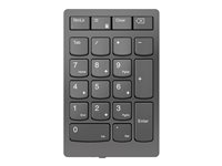 Lenovo Go Wireless Numeric Keypad - Pavé numérique - sans fil - 2.4 GHz - commutateur : commutateurs à clé à ciseaux - gris orage - Pour la vente au détail 4Y41C33791
